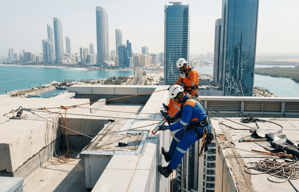 Roof Leak Repair Rope Access