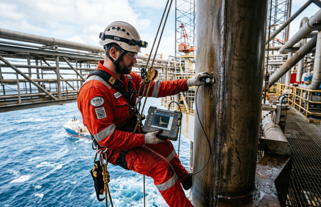 Advanced Rope Access NDT Inspection